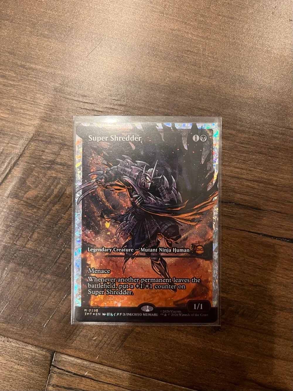 Magic: The Gathering Super Shredder Holo Trading Card - Black & Orange